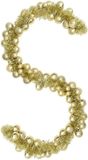 vidaXL Kerstbal - Guirlande - LED's - Goud - 186 cm - Polystyreen