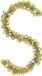 vidaXL Kerstbal - Guirlande - LED's - Goud - 186 cm - Polystyreen
