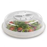 PARENCE. Universele magnetronkap/voedseldeksel, preventie van chips, geur, uniform koken - 24 cm, transparant