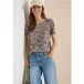 cecil Shirt met ronde hals en patroon