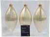 Decoris Kaemingk Olijf glas d6h13 cm parel 3st kerst Decoris