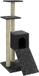vidaXL Meuble pour chat avec poteaux à gratter en sisal 92 cm gris foncé