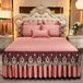 Drap-housse pour sommier tapissier avec dentelle florale brodée