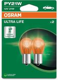 OSRAM Ultra Life PY21W Dubbele Blister (2 Lampen)