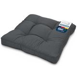 Beautissu loungekussen XLuna grafiet grijs 50x50 cm