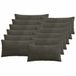 vidaXL Kussensloop 12 pcs ALMELO Antracietkleurig 40 x 80 cm corduroy