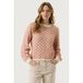 Garcia trui met print - ecru/roze