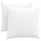 vidaXL Zitkussens - 2 stuks - Stof - Wit - 50 x 50 cm