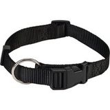 Beeztees Halsband Hond - Zwart - Nylon - 35-55 cm x 20 mm