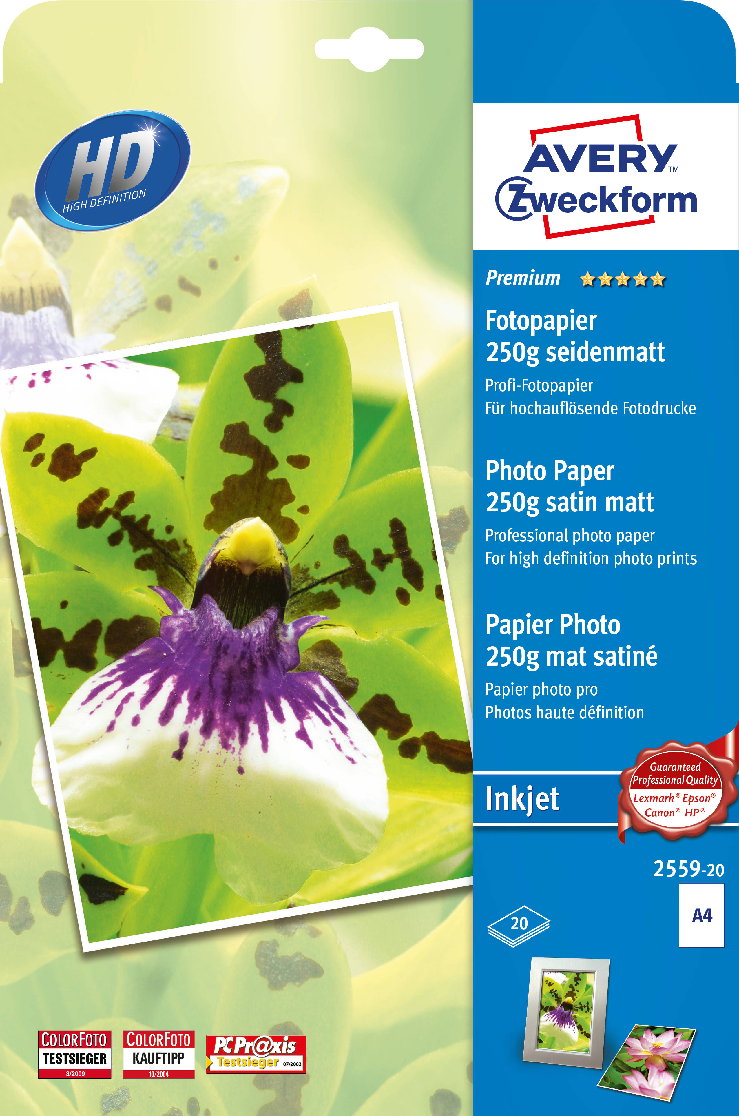 Avery Premium Inkjet A4 250g - 2559-20