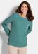 Goldner Kreppshemd Langemouwen gemêleerd jersey top