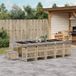 Prolenta Maison Exclusive Tuinset voor buiten, 15-delig, met kussens, beige, van polyrotan