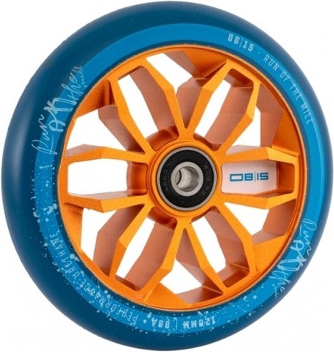 MGP ALU core 120mm wiel Orange Blue