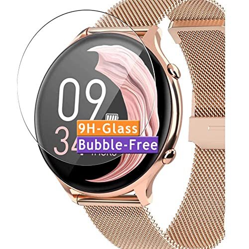 Vaxson 3 Stuks Gehard Glas Schermbeschermer, compatibel met BANLVS G31 1.28" Smartwatch Smart Watch, Pantserglas Beschermfolie Screen Protector