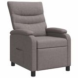 vidaXL Recliner Taupe Stof