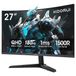 Koorui 27E6QCA 27" Quad HD LCD Noir