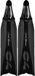 C4 Freediving Umberto Pelizzari Palmes de plongée libre souples Noir UE 43-44