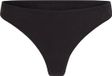 Hunkemöller Dames Lingerie String Katoen Kira - Zwart - maat S