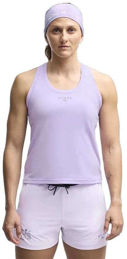 Puma X Hyrox Pwrmode Mouwloos T-shirt Paars S Vrouw