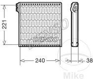 DENSO Verdampfer, Klimaanlage DEV09102