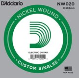 D'Addario NW020 nikkel omwonden enkele snaar - Enkele snaar voor elektrische gitaar