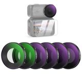 NEEWER ND-filterset compatibel met DJI Osmo Nano (ND8/16/32/64/UV/CPL), schroefbare actiecameralensfilter, meerlaagse optische glasaccessoires met schermbeschermer van gehard glas, 6 stuks