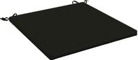 vidaXL Zitkussen SOEST 100% Polyester Zwart 60 x 60 x 3 cm