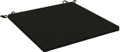 vidaXL Zitkussen SOEST 100% Polyester Zwart 60 x 60 x 3 cm