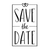 Rayher 29202000 stempel Save the Date, gesorteerd, 5x8cm