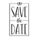 Rayher 29202000 stempel Save the Date, gesorteerd, 5x8cm