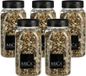 Mica Decorations decoratie stenen - 5x - 650ml - bruin mix - hobby steentjes - sier stenen
