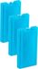 Plasticforte Koelelementen - 6x stuks - 500 grams - 20 x 10 cm - blauw - kunststof