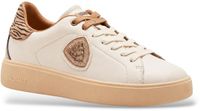 Blauer Beige leren Victory sneakers