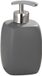 WENKO Zeepdispenser Faro 7x15x7cm Keramiek Grijs