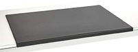 Luxentury Bureauonderlegger bureauonderlegger leer randbescherming: 90x60 cm echt leer gebogen pad zwart anti-slip voor kantoor, USM900600