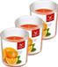 Trend Candles Geurkaars - 3x - in glas - Sinaasappel aroma - 25 branduren - 7 x 8 cm