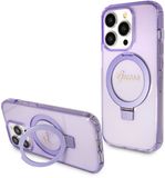 Guess Ring Glitter Back Case (MagSafe Compatible) - Apple iPhone 15 Pro - Paars