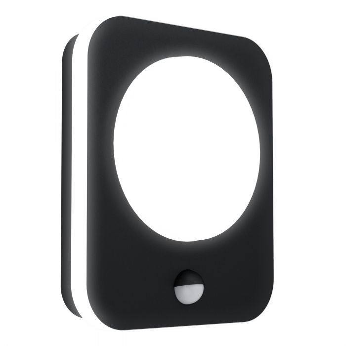 EGLO Madriz Wandlamp Buiten - Sensor - LED - Zwart - 740 Lumen