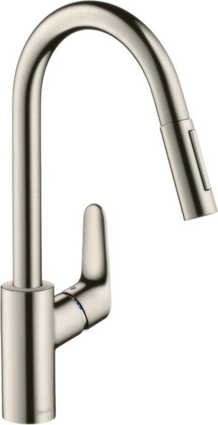 Hansgrohe Focus M41 Keukenmengkraan - RVS Look