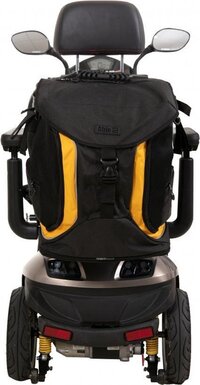 Able2 Splash GO De Luxe Rolstoel & Scootmobieltas - Zwart/Geel - Groot