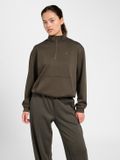 Hummel hmlYOGA SOFT HALFZIP W JACKET Vrouwen Polyester MAJOR BROWN L
