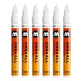 Molotow One4All 127HS-EF acryl marker verpakking van 6, signaalwit