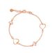 Orphelia ZA-7383 - Armband Hearts - Zilver 925 Rosé - Zirkonia - 18.5 cm