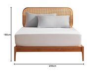 Sonive Hoeslaken 180 x 200 cm, elastisch hoeslaken voor matrassen tot 30 cm, ca. 90 g/m², Made in Green, wit