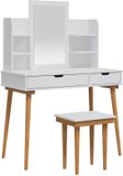 vidaXL Kaptafel FAUSKE Wit
