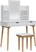 vidaXL Kaptafel FAUSKE Wit