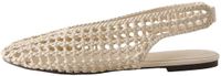 Next - Dames - Forever Comfort® geweven lage schoenen met hielbandje en ronde neus - Wit