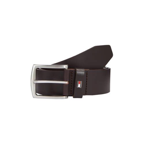 Tommy Hilfiger leren riem met logo bruin
