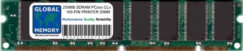 GLOBAL MEMORY 256MB 168-PIN SDRAM DIMM Memory Ram voor printers (P/N 53P9330. MU-413A, 11N0036, ZMB256, ZMB256/A, 2600634-400)
