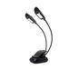 Infitronic IN3LED2NL - 6 LEDs muziekleeslamp/leeslamp/muzieklamp/klemlamp/muzieklamp/boekenlamp zwart